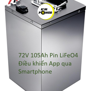 Pin xe Máy điện 72V 105Ah LiFeO4 điều khiển qua App