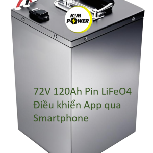Pin xe Máy điện 72V 120Ah LiFeO4 điều khiển qua App