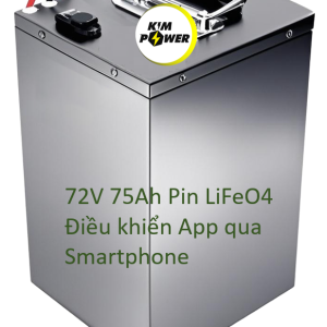 Pin xe Máy điện 72V 75Ah LiFePO4 điều khiển qua App