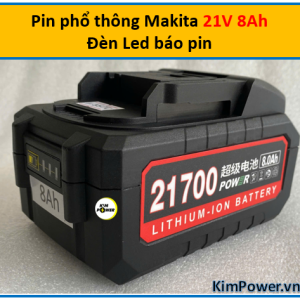 Pin chân phổ thông MKT 21V 8Ah đèn led báo pin