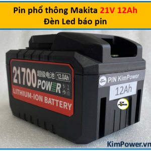 Pin chân phổ thông MKT 21V 12Ah đèn led báo pin