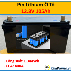 Pin Lithium Ô Tô 12.8V 105Ah dòng khởi động 400A