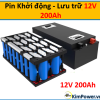Pin Lithium Ô Tô 12.8V 200Ah dòng khởi động 600A